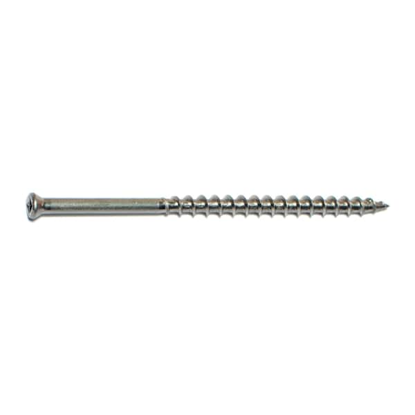 Midwest Fastener Deck Screw, #7 x 3 in, 18-8 Stainless Steel, Trim Head, Square Drive, 20 PK 30688 - main